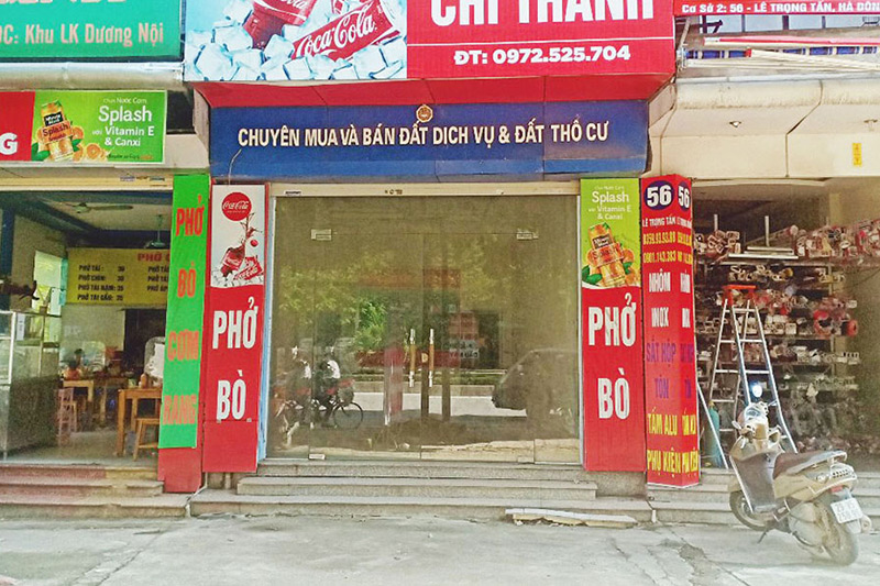 Mặt bằng cho thuê 50m2 tại đường lê Trọng Tấn, Hà Đông