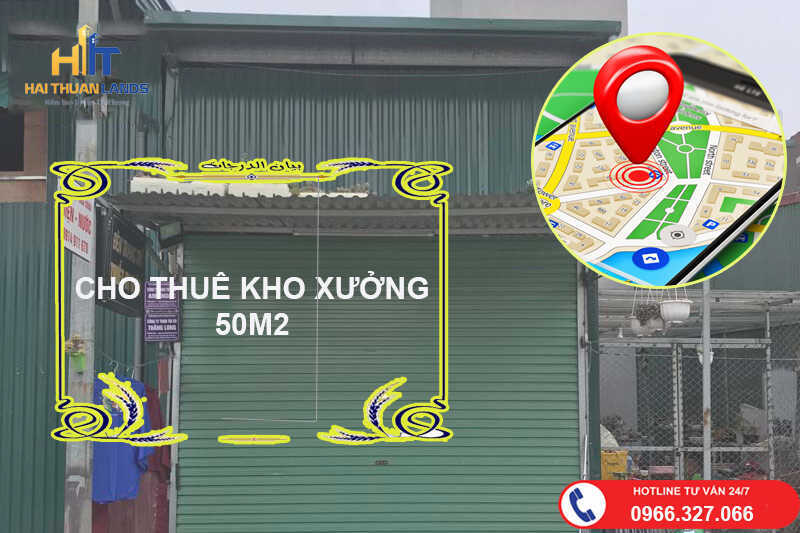 Diện tích 50m2 cho thuê kho xưởng