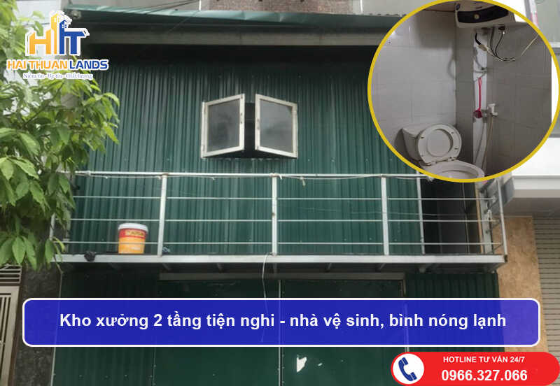Kho xưởng 2 tầng đầy đủ tiện nghi