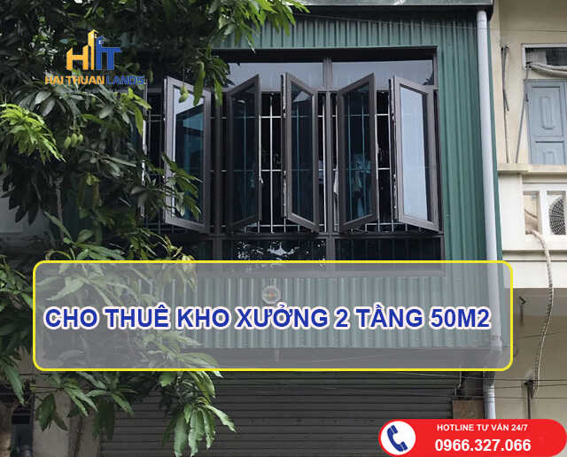 Cho thuê kho xưởng 2 tầng 50m2