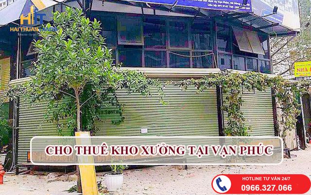 Cho thuê kho xưởng tại Vạn Phúc 50m2