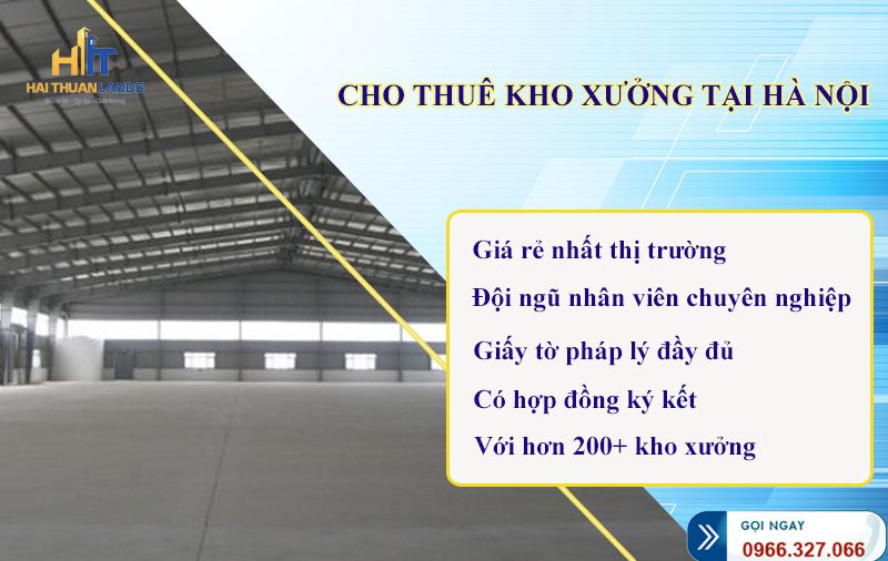 Cho thuê kho xưởng tại Hà Nội - Hải Thuận cam kết