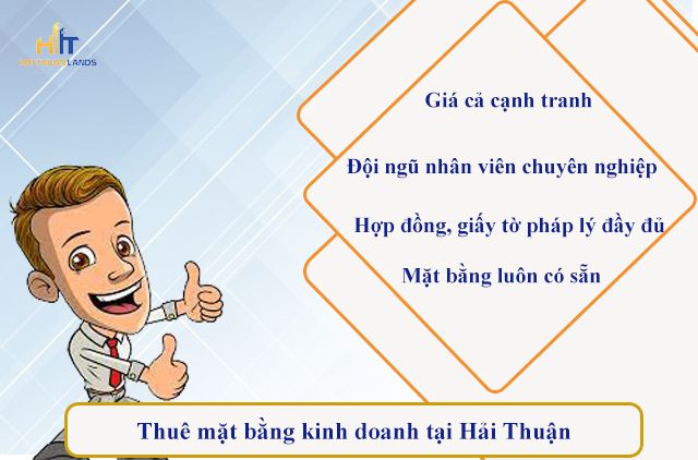 Thuê mặt bằng tại Hải Thuận cam kết