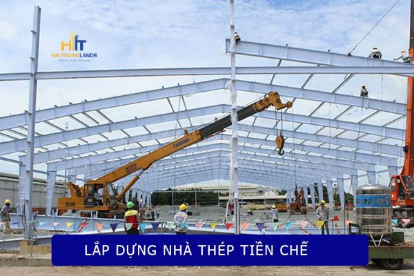 Lắp dựng nhà khung thép tiền chế