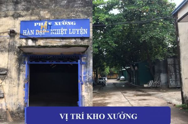 Vị trí và diện tích kho xưởng 280m2