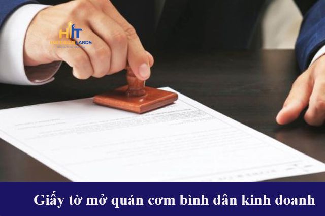 Giầy tờ cần có để kinh doanh quán cơm