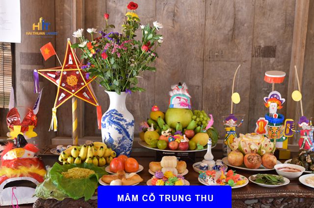 Mâm cỗ trung thu đầy đủ