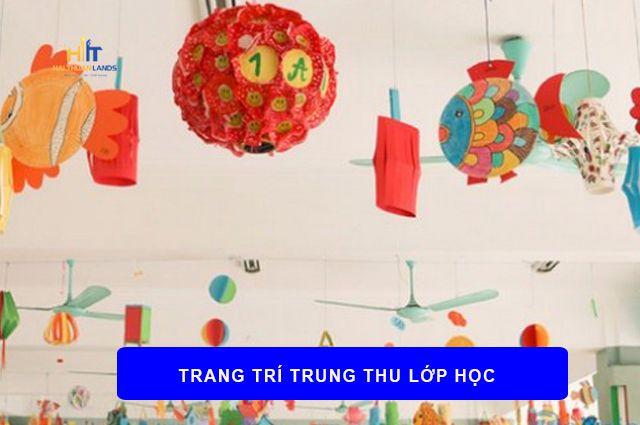 Trang trí lồng đèn trung thu ấn tượng